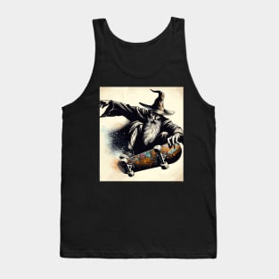 Cool Skate wizard street art Tank Top